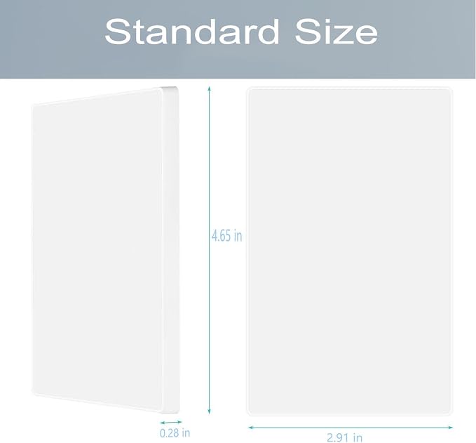 1-Gang Screwless Blank Wall Plate Cover Blank Switch Outlet Electrical Faceplate - Image 4