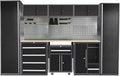 JZD Metal Garage Tool Cabinet Set, Heavy Duty, Included Rolling Chest, by JZD