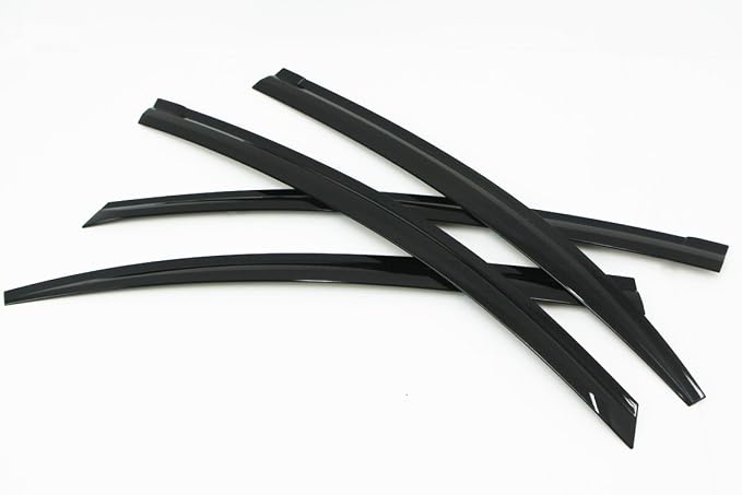 AUTOCLOVER Tape-On Rain Guards Window Visors 4 Pcs Set - Image 2