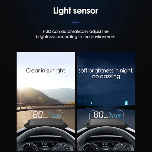 3D HUD Head Up Display Speedometer Digital Speed MPH Overspeed Alarm Fatigue - Image 7