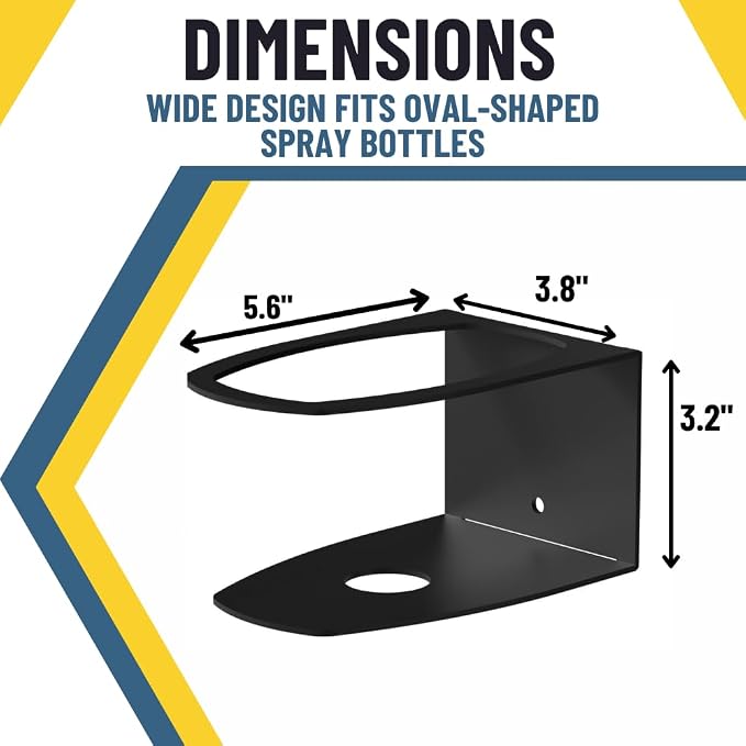 Koova Spray Bottle Holder Heavy Duty- Wall Mount Storage Rack - Image 3