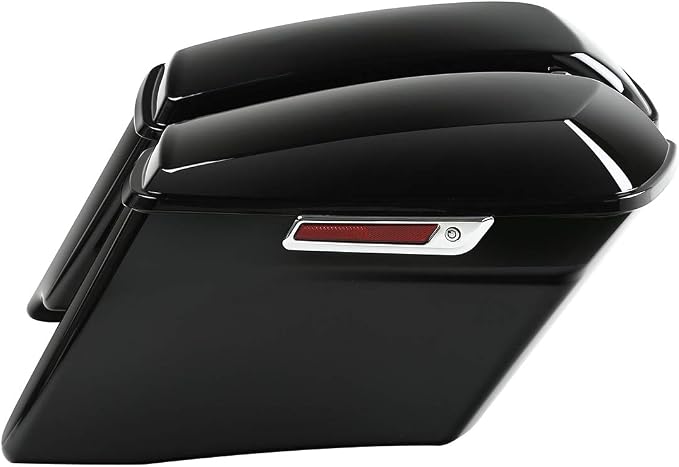 XFMT Motorcycle 4" Extended Stretched Hard Saddlebags Saddle Bags - Image 2
