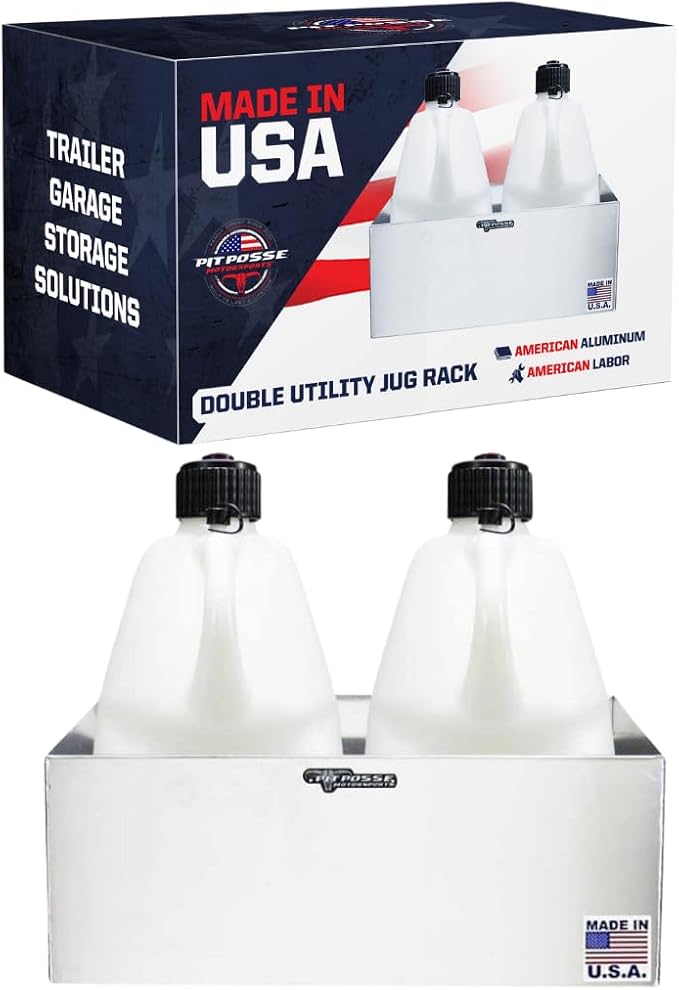Pit Posse 430 Utility Fuel Jug Holder Rack by PITPOSSEMOTORSPORTS