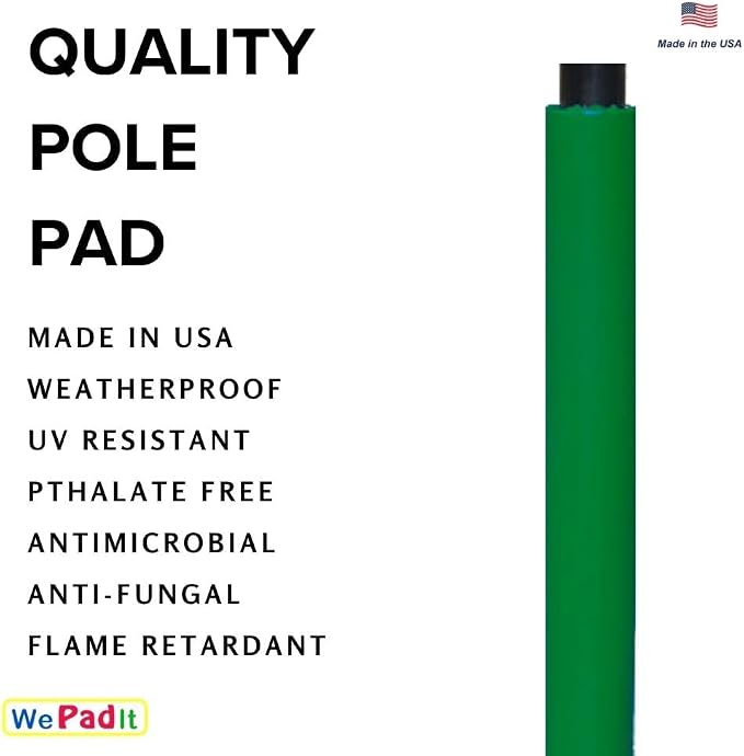 Safety Pole Pad, 4 FT Tall, 1” Thick Foam, Weatherproof, UV-Resistant, - Image 10