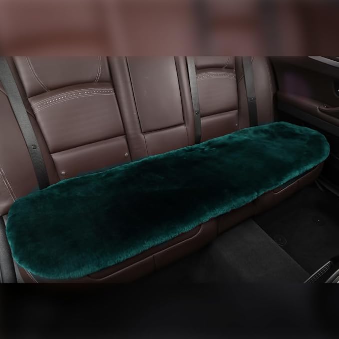 Fluffy Genuine Australia Sheepskin Car Back Seat Cover - Image 3