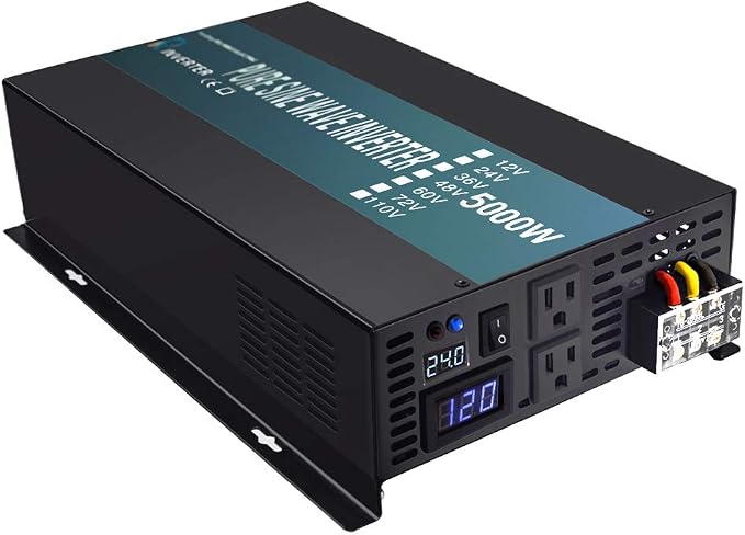 WZRELB 5000W 24V High Efficiency Solar Power Off Grid DC Voltage Converter Pure by WZRELB