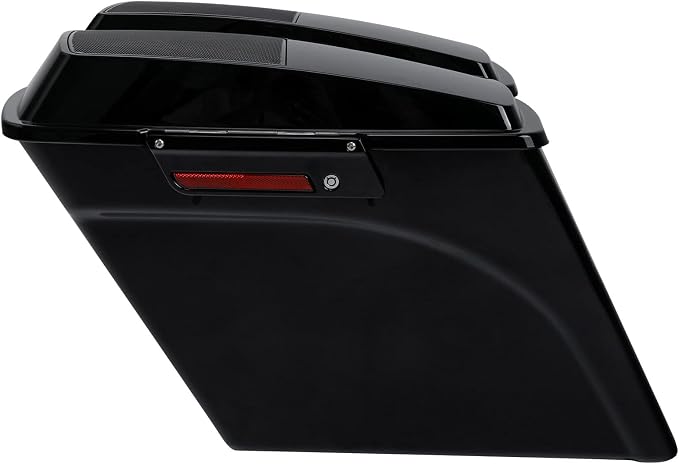 XFMT 5" Stretched Saddlebags Extended Saddle Bags W/ 6x9 Speaker Llids Black - Image 2