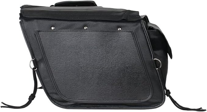 GARGOYLE BELLS Motorcycle Saddle Bags Leather Motorcycle Luggage Bag - Image 4