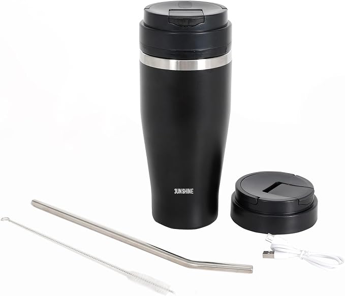 Ice Shave 2-in-1 Stainless Steel Vacuum Tumbler & Cordless Blender - 28oz by 3unshine