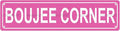 BOUJEE CORNER Space Metal Tin Street Sign Bar Cafe Garage Cave Home Room Wall by Unknown