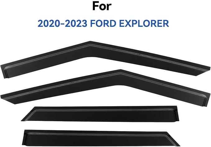 Window Visors Rain Guards for 2020-2025 Ford Explorer, Out-Channel Window Vent - Image 2