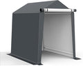 6x8FT Outdoor Storage Shelter Carport, Portable Shelter Heavy Duty Storage Shed by Raxmolo