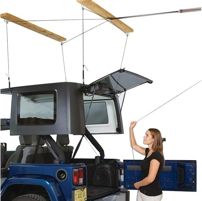 HARKEN - Truck Cap Overhead Garage Storage Hoist, Self-Leveling, Safe Anti-Drop - Image 6