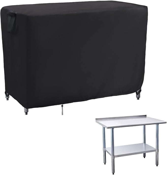 Kingling Outdoor Prep Table Covers, Waterproof Stainless Steel Table Cover by Kingling