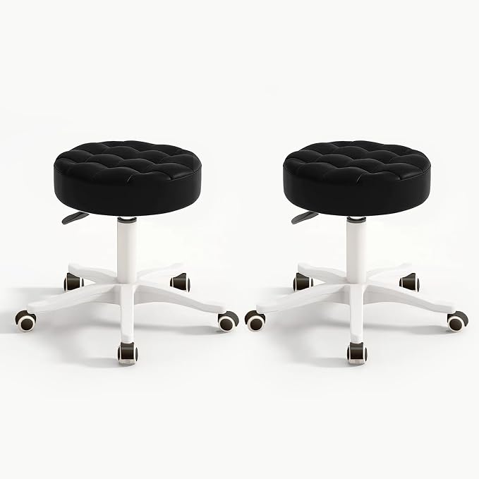 Small Chair Round Rolling Stool by HDHNBA