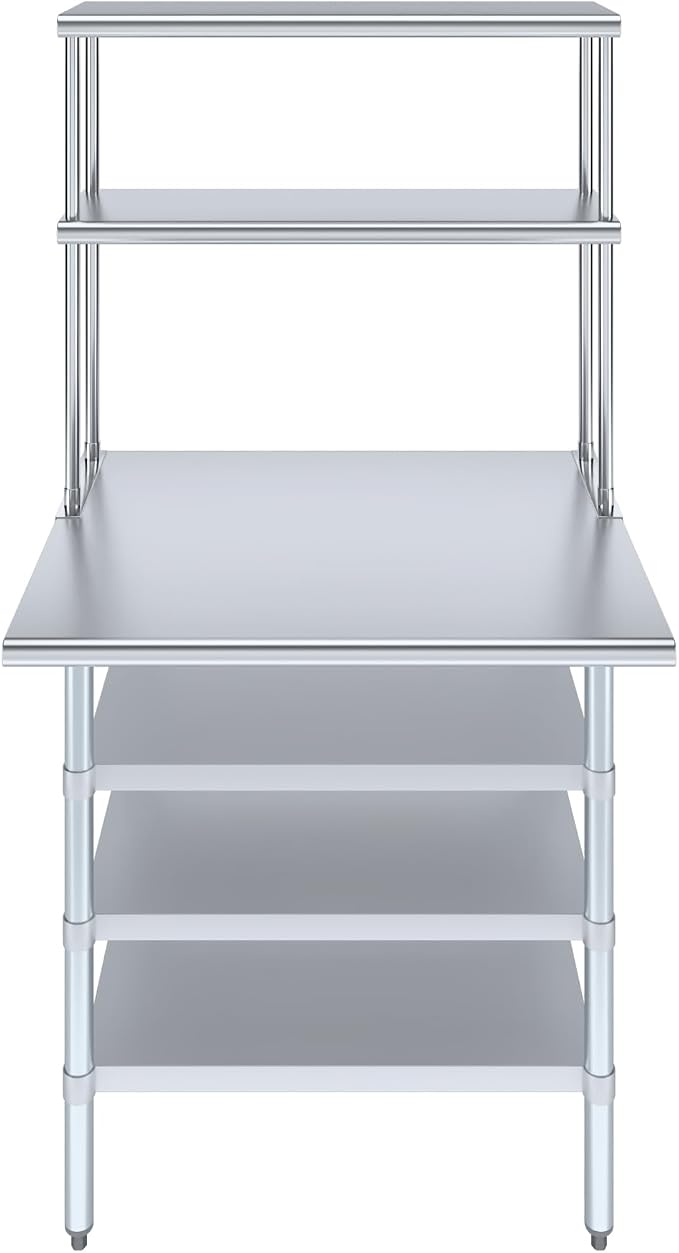Amgood 30" x 36" Stainless Steel Work Table - Image 2