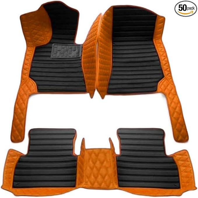 TAHALICustom Colors Car Floor Mats Black Pink by Unknown