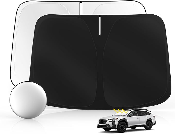 Windshield Sun Shade for S-ubaru Outback 2020-2025 Foldable Sunshade Custom Fit by SULAGIWINDSHIELDSUNSHADE