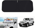 KUST Windshield Sun Shade for 1997-2017 Jeep Wrangler Rubicon Sahara TJ JK JKU by KUST
