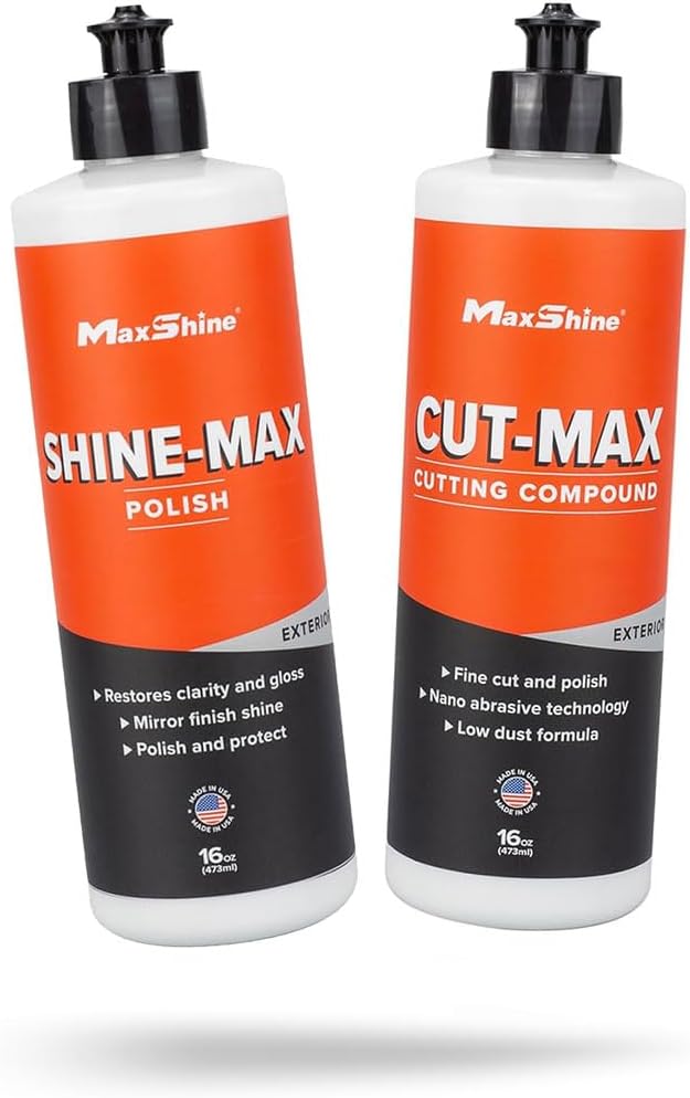 Maxshine Cut Max & Shine Max 16oz Kit – Fast-Cutting Compound & Ultimate by Maxshine