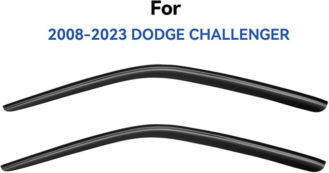 Window Visors Rain Guards for 2008-2023 Dodge Challenger, Out-Channel Window - Image 2