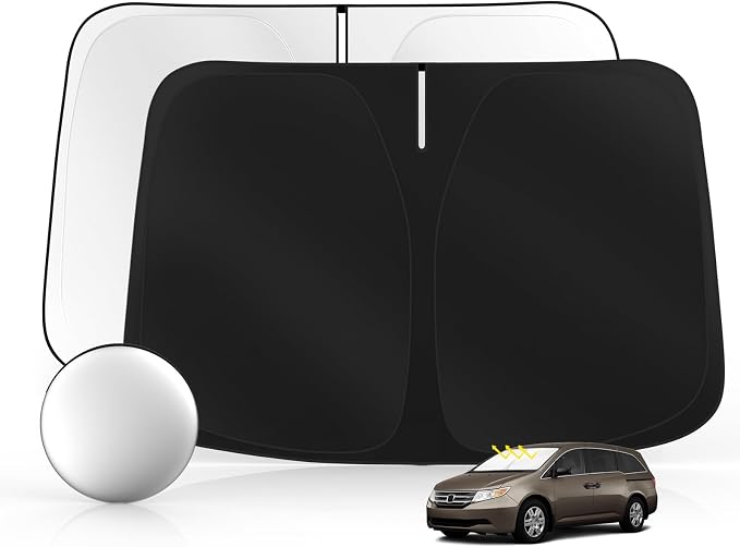 Windshield Sun Shade for Honda Odyssey 2011-2017 Foldable Sunshade Custom Fit by SULAGIWINDSHIELDSUNSHADE