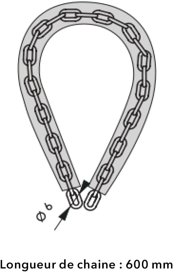 Heavy-Duty Chain Lock – 3.94ft Hardened Steel, 10mm Cut-Resistant Links - Image 7