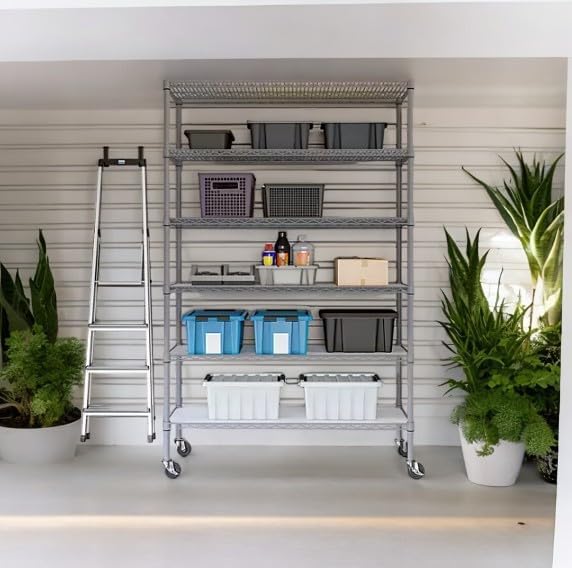 Organize in Style with The Members Mark 6-Tier NSF Heavy Duty Wire Shelving - Image 4