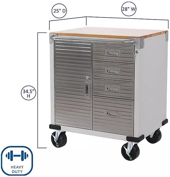 Heavy Duty Rolling Storage Cabinet - Image 3
