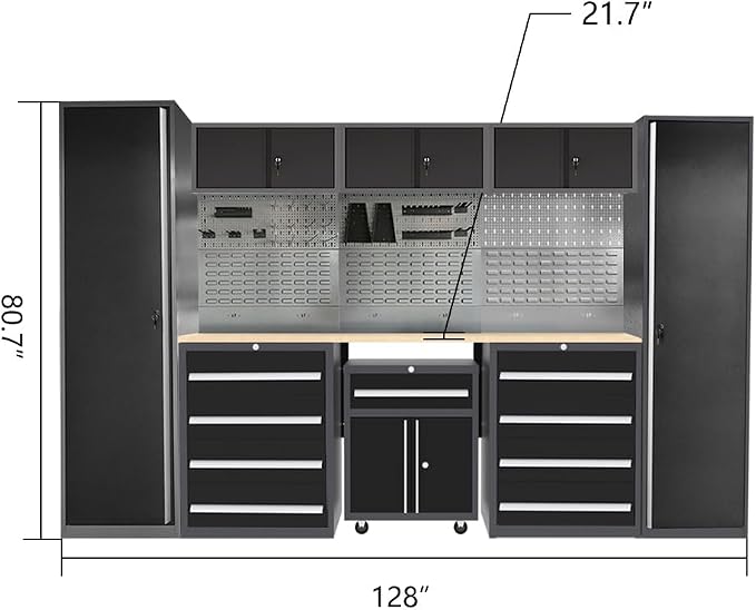 JZD Garage Storage Cabinet Set - Image 2