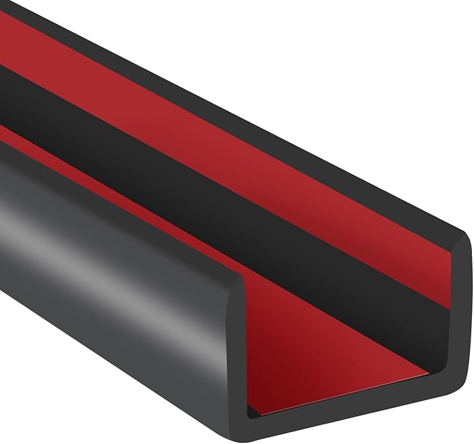 Rubber Edge Trim, Flexible Self Adhesive U Shaped Peel and Stick Edge Banding by YANRUIPRO