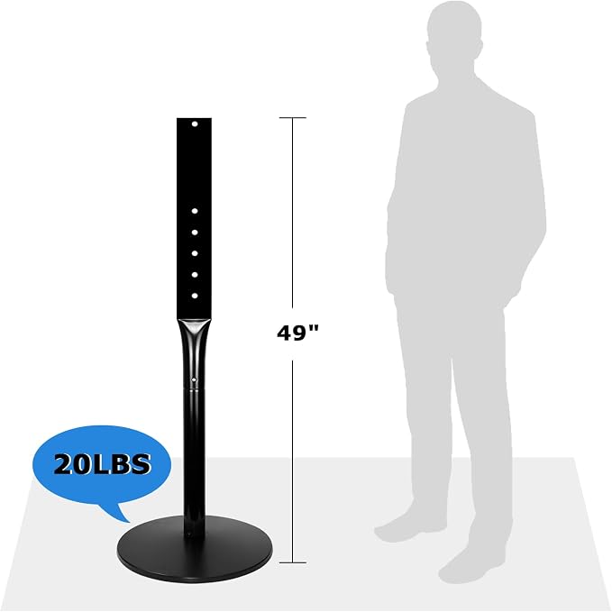 Parking Sign Post 49" Heavy Duty Cast Iron Parking Signs Stand, Movable Sign - Image 4