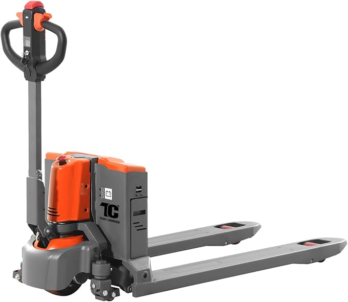 Tory Carrier Full Electric Power Pallet Jack Truck 3300lb Cap. 48" x 27" Fork by TTORYCARRIER