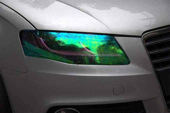 12 by 48 inches Self Adhesive Shiny Chameleon Headlights Tail Lights Fog Lights - Image 4