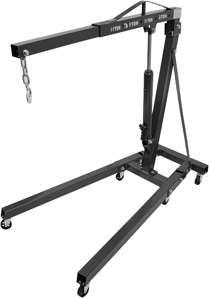 LOYALHEARTDY 1 Ton Hydraulic Engine Hoist, Folding Engine Lift - Image 5