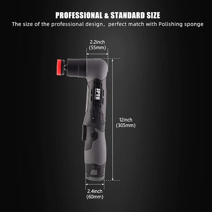 SPTA Cordless Mini Polisher, 12V Cordless Multi Polisher, Micro Cordless - Image 4