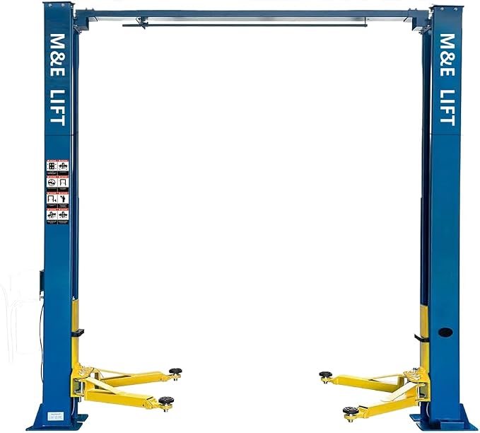 ME 9000lbs 110v 2 Post Lift Max. Lifting Height 74.8" 2 Post Car Lift Auto Lift - Image 9