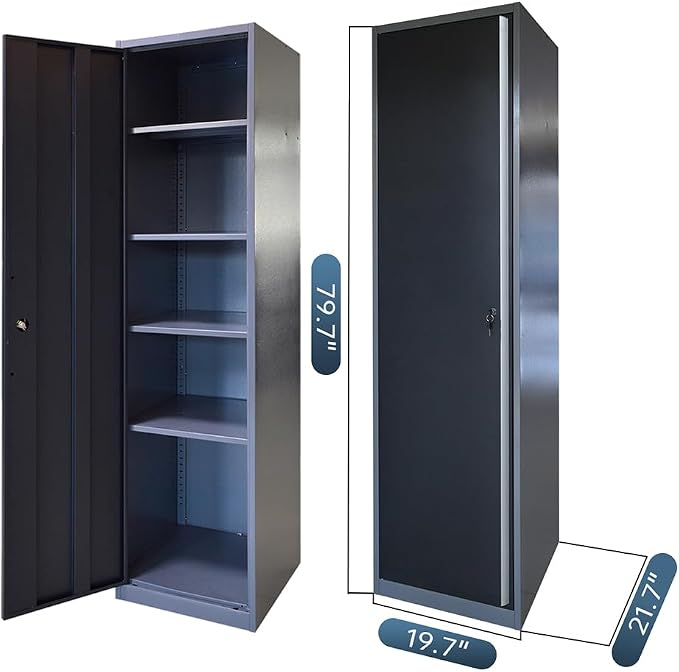 JZD Heavy Duty Metal Garage Shop Tool Storage Cabinet System, No Wall Mounting - Image 4