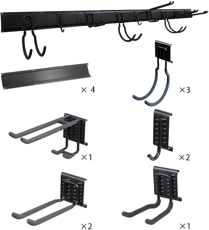 Ultrawall 13 PCS Tool Storage Rack, 64 Inches Adjustable Garage Organization - Image 4