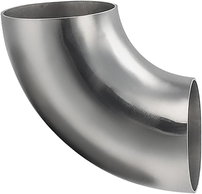 Cotonake OD 3.5 Inch 90 Degree SS304 Stainless Steel Bend Tube Exhaust Elbow by Cotonlake