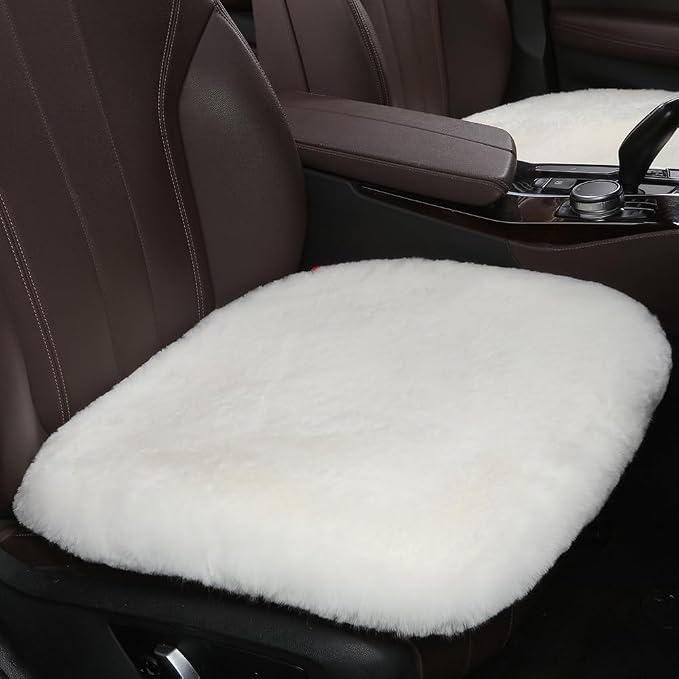 Fluffy Genuine Australia Sheepskin Car Seat Cover by OGLAND