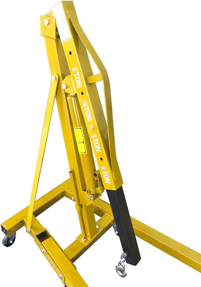 Thicken Engine Hoist 2 TON Folding Motor Hoist Hydraulic Cherry Picker 4000 lbs - Image 8