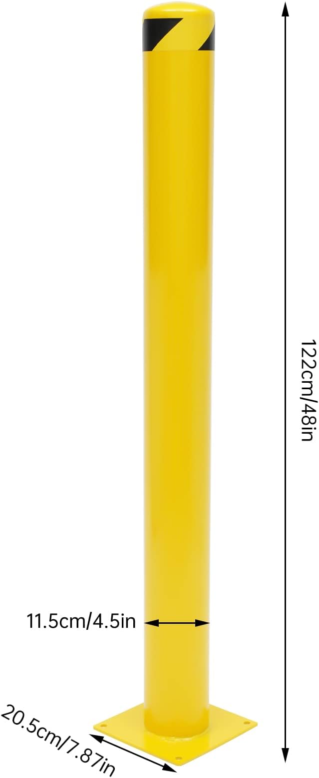 Parking Post Safety Bollard Post 60in Height Parking Barrier Parking Obstacle - Image 2