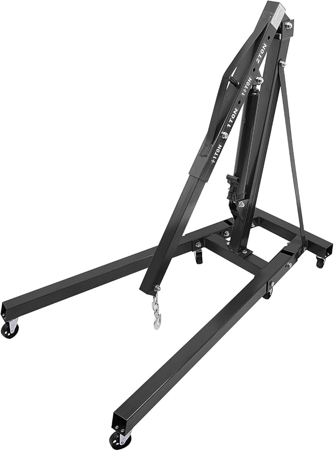 Folding Engine Crane 1 Ton Folding Engine Hoist 2200lbs Heavy Duty Hydraulic - Image 5