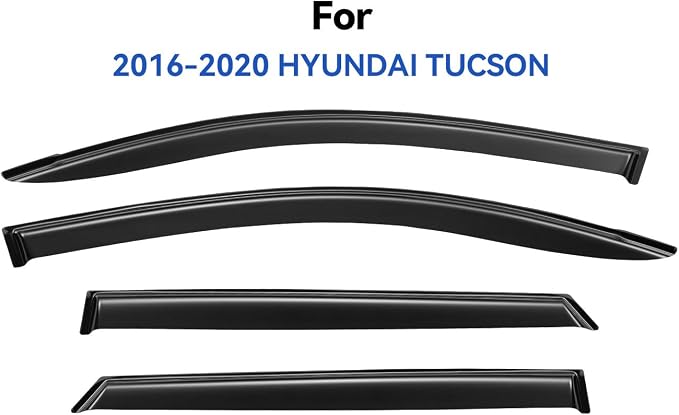 Window Visors Rain Guards for 2016 2017 2018 2019 2020 2021 Hyundai Tucson - Image 2
