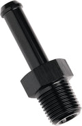1/8 NPT Male to 1/4" Hose Barb Fitting Adapter Nipple Straight Aluminum Black by Podavelle