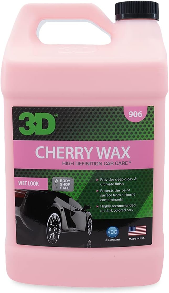 3D Cherry Wax – Liquid Carnauba Show Car Wax by 3DCarCare