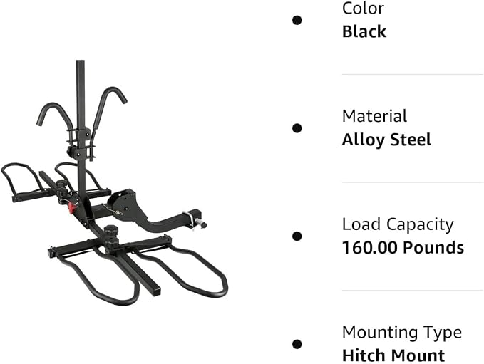 WEIZE Hitch Bike Rack, Wobble Free Smart Tilting Folding Bicycle Car Racks - Image 8