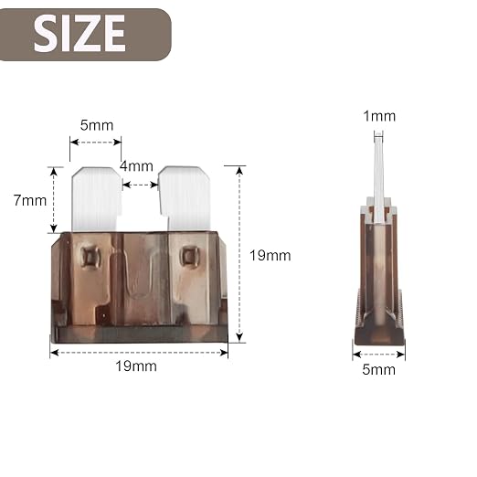 7.5 Amp Standard Fuse, 7.5A Car Blade Fuses - Image 3