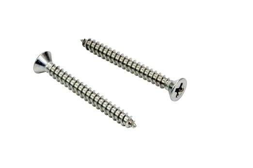 Bolt Dropper 100 Pack #4 x 1in Wood Screw by BoltDropper